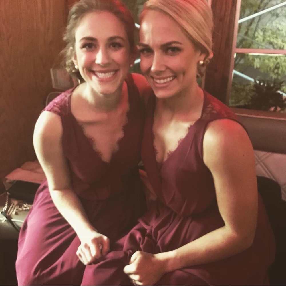 Hayley Paige Occasions 5600 Dress in Burgundy